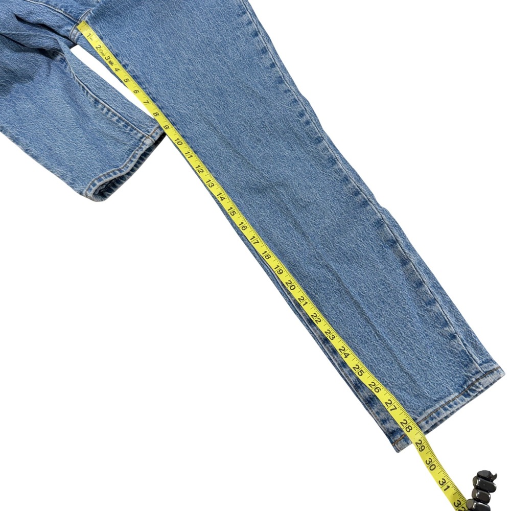 Rollas Dusters High Rise Slim Straight Leg Jeans Blue Size 27 Retro Classic EUC - Picture 10 of 15